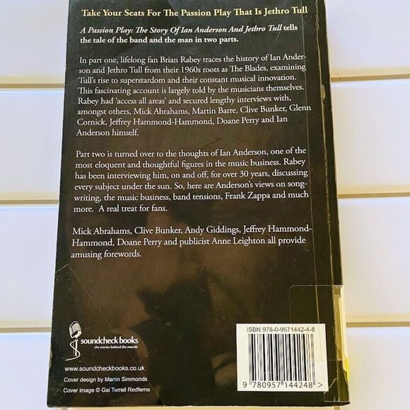 A Passion Play: The Story of Ian Anderson and Jethro Tull by Brian Rabey: Used - Picture 2 of 4